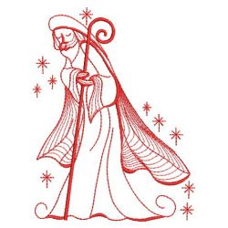 Redwork Birth of Jesus 03(Lg) machine embroidery designs