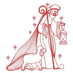 Redwork Birth of Jesus 08(Lg) machine embroidery designs