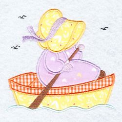 Applique Summer Sunbonnets 07(Md) machine embroidery designs