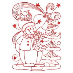 Redwork Folk Art Christmas 2(Sm) machine embroidery designs