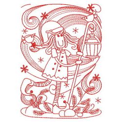 Redwork Folk Art Christmas 2 06(Sm)