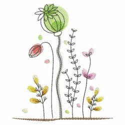 Growing Flowers(Md) machine embroidery designs