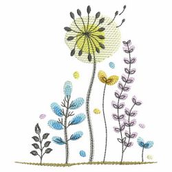 Growing Flowers 02(Sm) machine embroidery designs