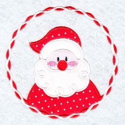 Applique Christmas Circle 07(Md) machine embroidery designs