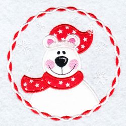 Applique Christmas Circle 08(Md) machine embroidery designs