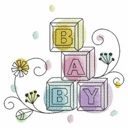 Doodle Baby 01(Lg) machine embroidery designs