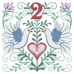 Rippled 12 Days Of Christmas 02(Sm) machine embroidery designs