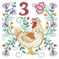 Rippled 12 Days Of Christmas 03(Lg) machine embroidery designs