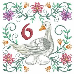 Rippled 12 Days Of Christmas 06(Md) machine embroidery designs