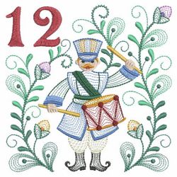 Rippled 12 Days Of Christmas 12(Md) machine embroidery designs