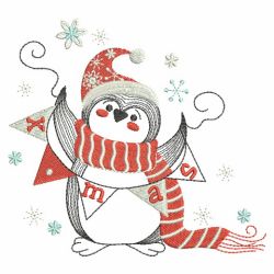 Christmas Cute Penguin 03(Lg) machine embroidery designs