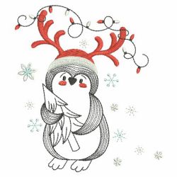 Christmas Cute Penguin 04(Md) machine embroidery designs