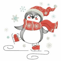 Christmas Cute Penguin 05(Md) machine embroidery designs