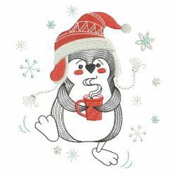 Christmas Cute Penguin 06(Md) machine embroidery designs