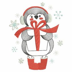 Christmas Cute Penguin 08(Md) machine embroidery designs