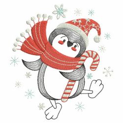 Christmas Cute Penguin 09(Md) machine embroidery designs
