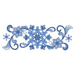 Delft Blue Snowflake 02 machine embroidery designs