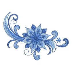 Delft Blue Snowflake 05 machine embroidery designs