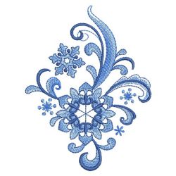 Delft Blue Snowflake 06 machine embroidery designs