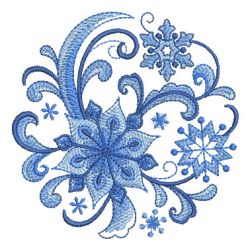Delft Blue Snowflake 07 machine embroidery designs
