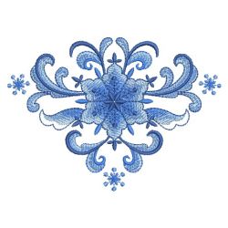 Delft Blue Snowflake 08 machine embroidery designs