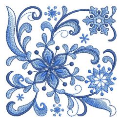 Delft Blue Snowflake 09 machine embroidery designs