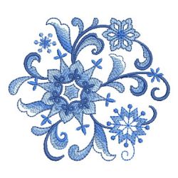 Delft Blue Snowflake 10 machine embroidery designs