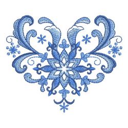 Delft Blue Snowflake 11 machine embroidery designs
