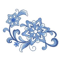 Delft Blue Snowflake 12 machine embroidery designs