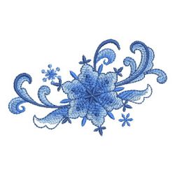 Delft Blue Snowflake 13 machine embroidery designs