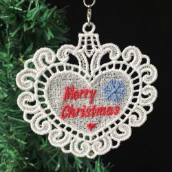 FSL Merry Christmas Ornaments 10 machine embroidery designs