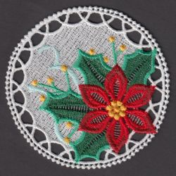 FSL Christmas Poinsettia machine embroidery designs