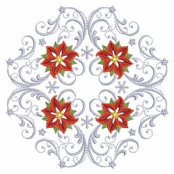 Christmas Poinsettia Quilts 01(Lg) machine embroidery designs