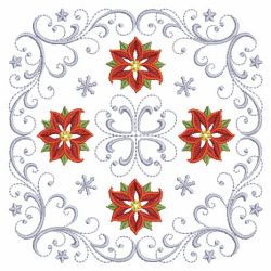 Christmas Poinsettia Quilts 09(Md) machine embroidery designs