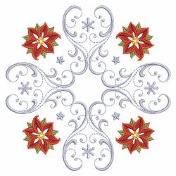 Christmas Poinsettia Quilts 12(Sm) machine embroidery designs