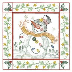 Christmas Snowman Blocks 02(Lg) machine embroidery designs