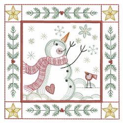 Christmas Snowman Blocks 03(Lg) machine embroidery designs