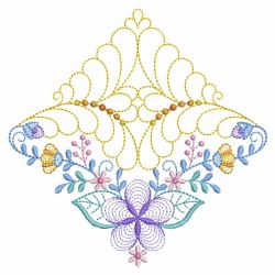 Trapunto Rippled Bloom Blocks 05(Lg)