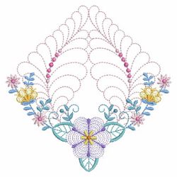 Trapunto Rippled Bloom Blocks 08(Lg)