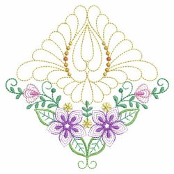 Trapunto Rippled Bloom Blocks 09(Lg)