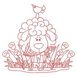 Redwork Cute Farm Animals 02(Lg) machine embroidery designs