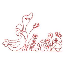 Redwork Cute Farm Animals 03(Sm) machine embroidery designs