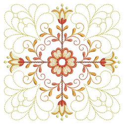 Trapunto Rippled Blooming Blocks 01(Lg) machine embroidery designs