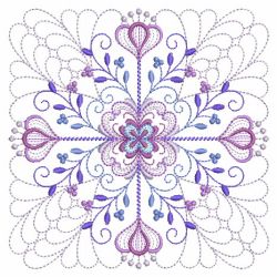 Trapunto Rippled Blooming Blocks 06(Lg) machine embroidery designs