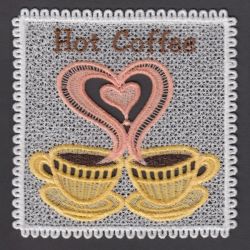 FSL Mug Rug Teatime machine embroidery designs