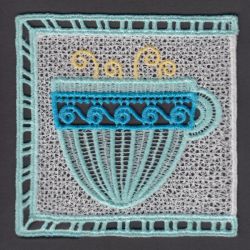 FSL Mug Rug Teatime 12 machine embroidery designs
