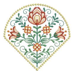 Fan Shaped Blooming Quilts machine embroidery designs