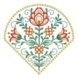 Fan Shaped Blooming Quilts machine embroidery designs