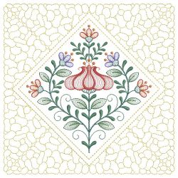 Trapunto Blooming Flowers Quilting 02(Sm) machine embroidery designs