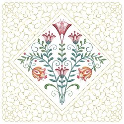 Trapunto Blooming Flowers Quilting 03(Lg)